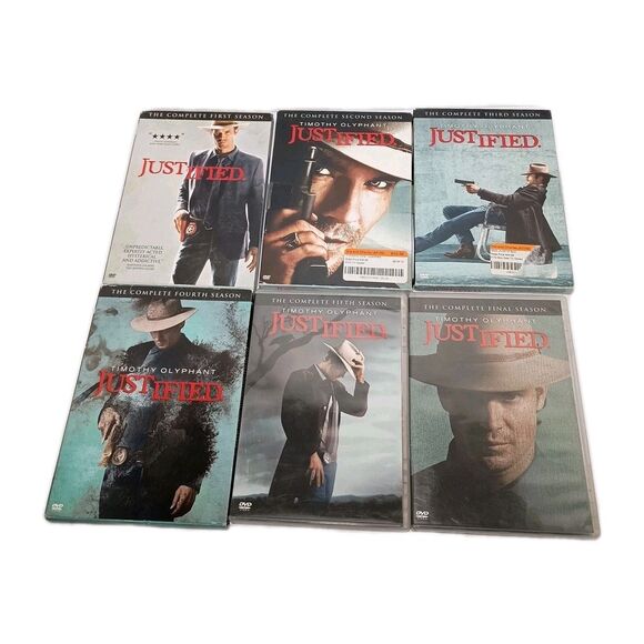 Justified Complete Series (DVD, Seasons 1–6, 18-Disc Set) - Picture 1 of 14